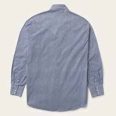 Blue Deco Geo Print Western Shirt Blue | Stetson Men