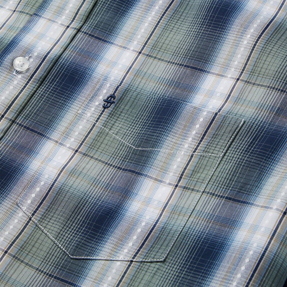 Lucky Diamond Plaid Button Front Shirt Green | Stetson Men