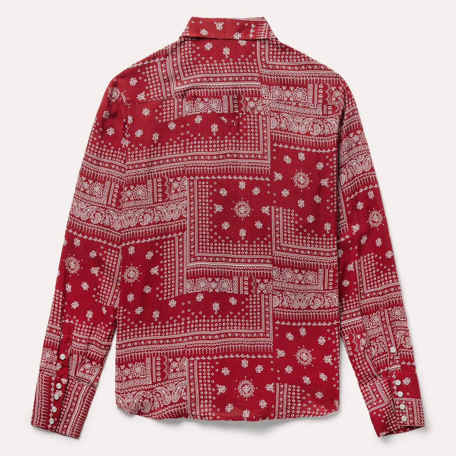 Red Bandana Patchwork Shirt Red | Stetson Women