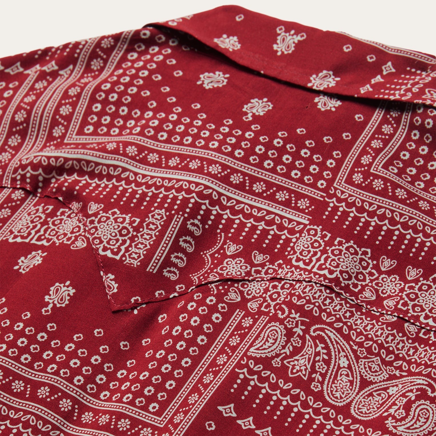 Red Bandana Patchwork Shirt Red | Stetson Women