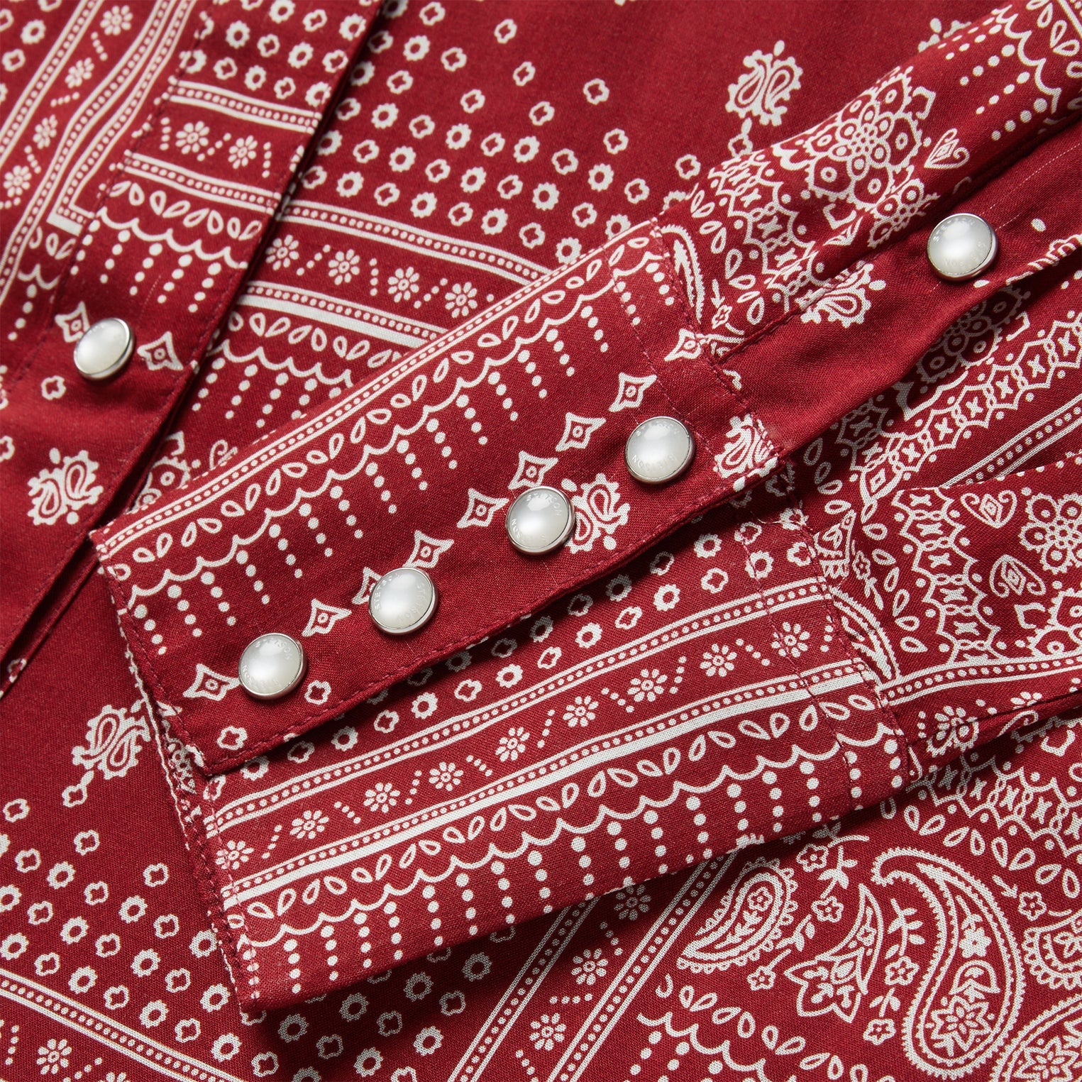 Red Bandana Patchwork Shirt Red | Stetson Women