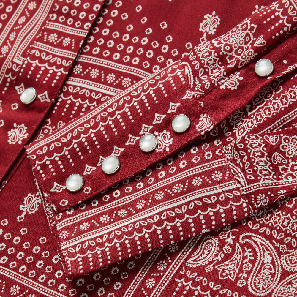 Red Bandana Patchwork Shirt Red | Stetson Women