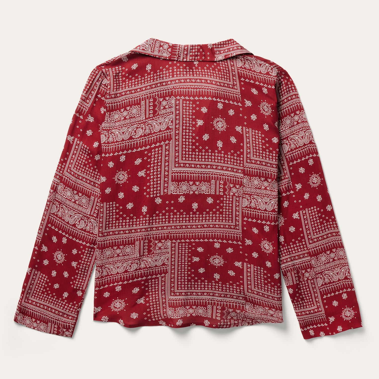 Red Bandana Patchwork Blouse Red | Stetson Women