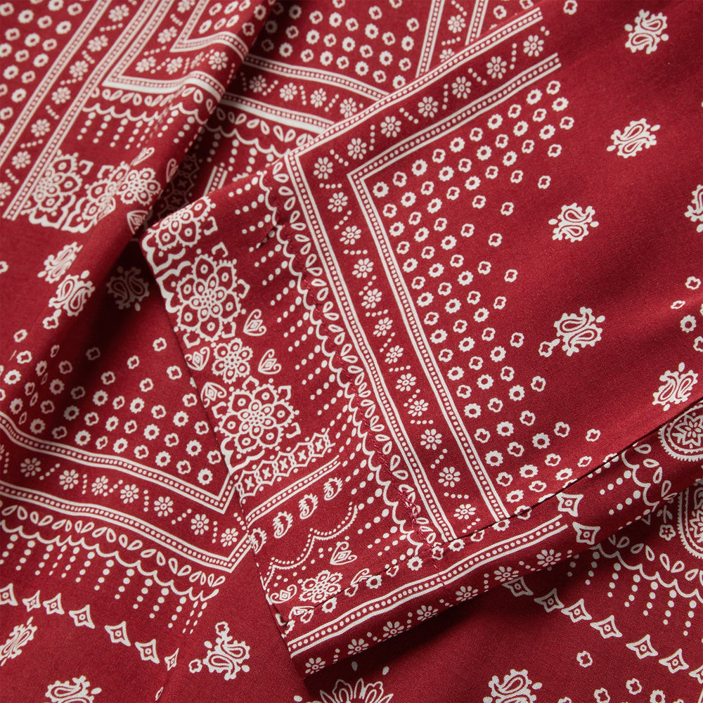 Red Bandana Patchwork Blouse Red | Stetson Women