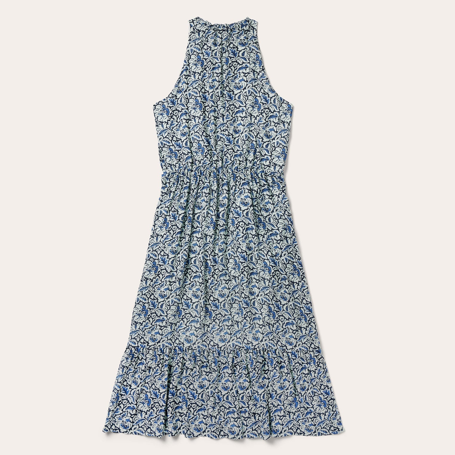 Indigo Tapestry Print Prairie Dress Blue | Stetson Women