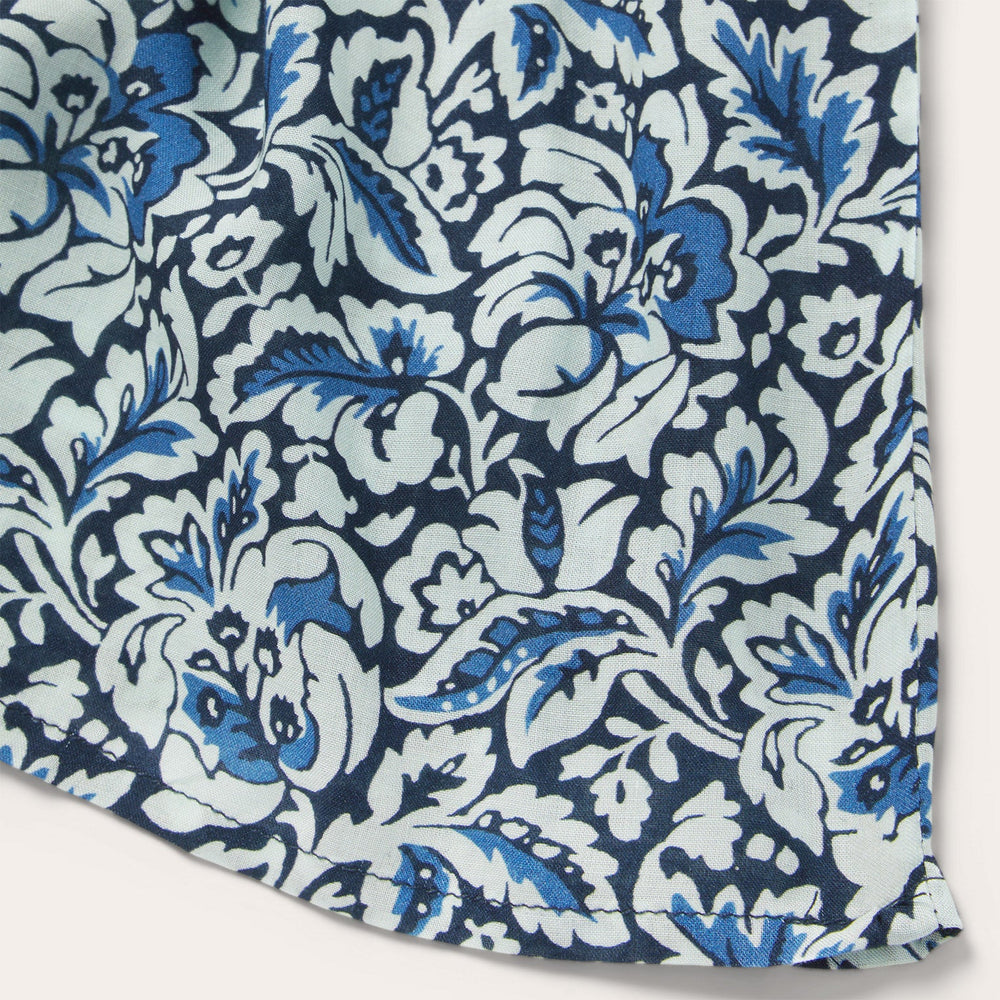 Indigo Tapestry Print Prairie Dress Blue | Stetson Women
