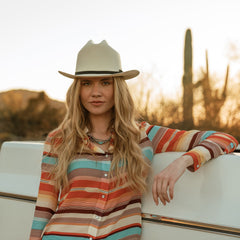 Sunset Serape Print Western Shirt Multi | Stetson Women