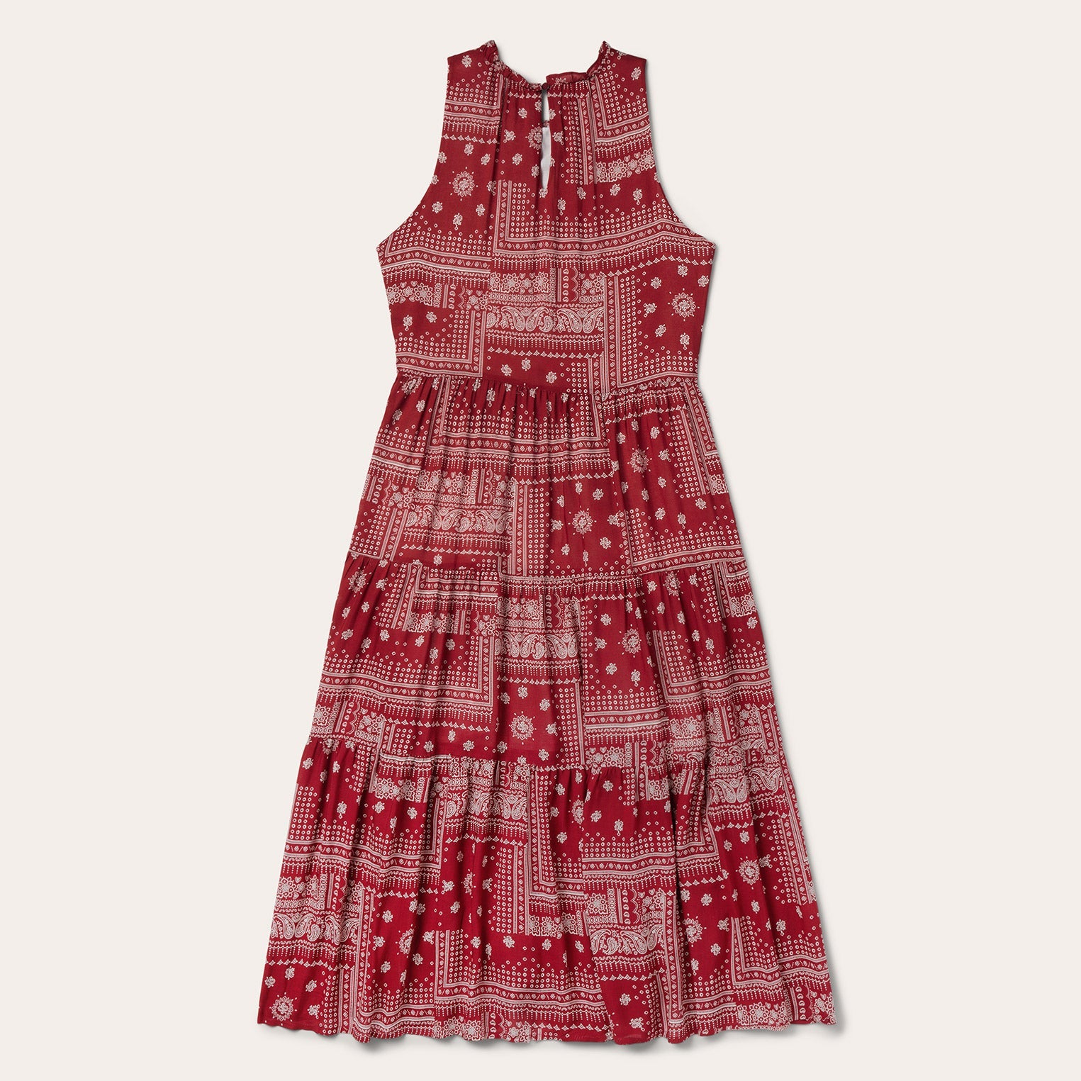 Red Bandana Patchwork Dress Red | Stetson Women