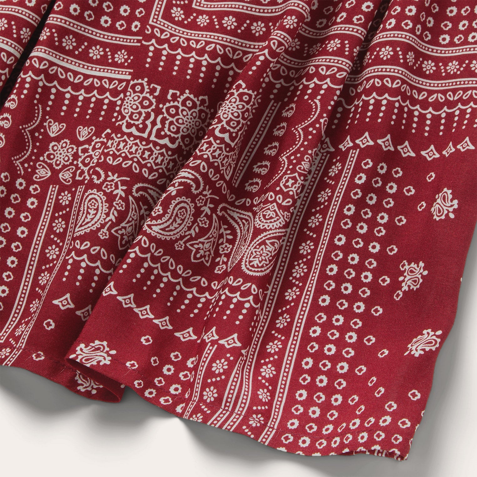 Red Bandana Patchwork Dress Red | Stetson Women