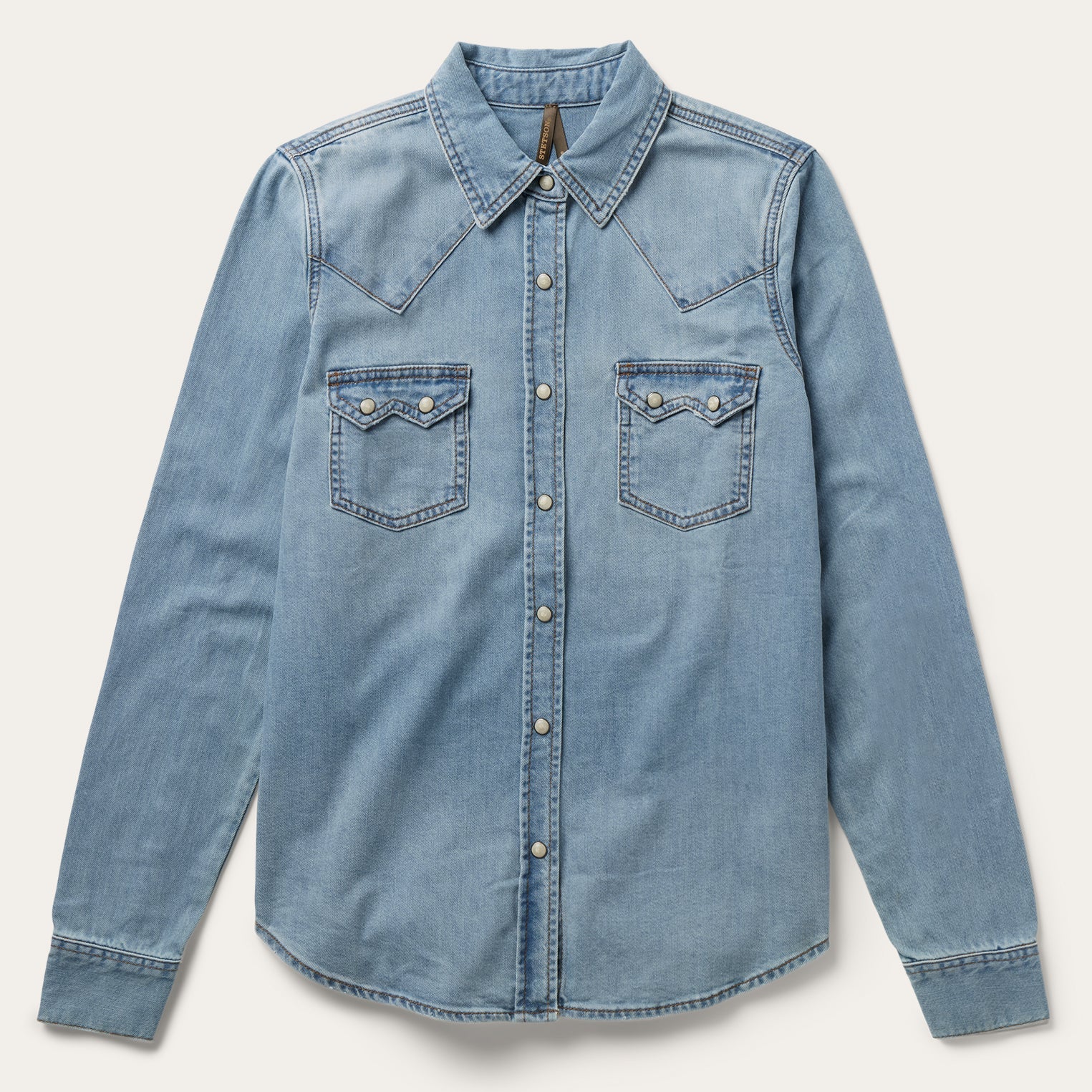 Loose Fit Denim Shirt Blue | Stetson Women