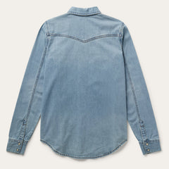 Loose Fit Denim Shirt Blue | Stetson Women