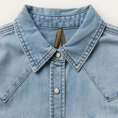 Loose Fit Denim Shirt Blue | Stetson Women