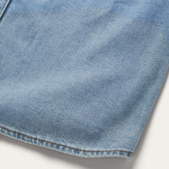 Embroidered Denim Shirt Dress Blue | Stetson Women