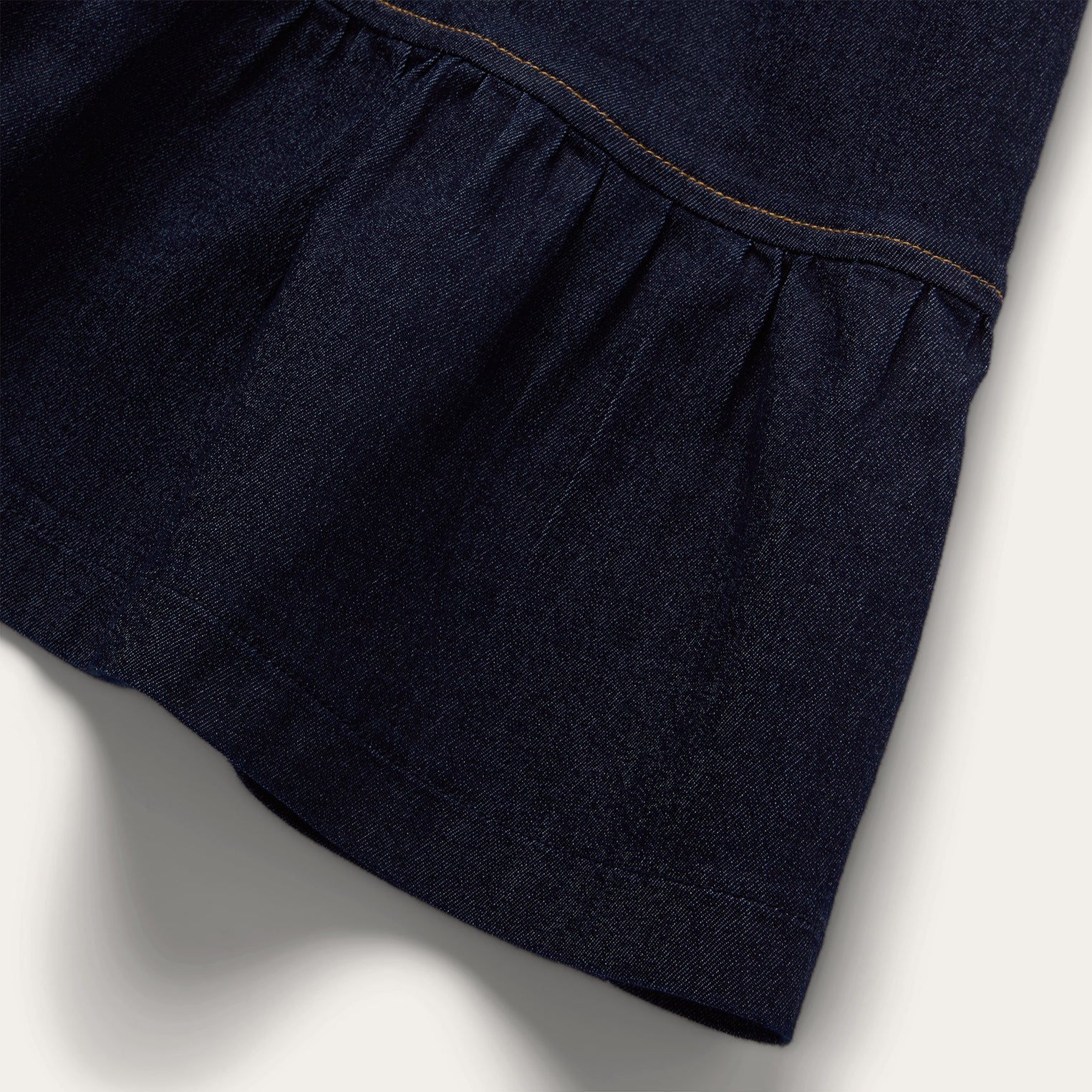 Dark Denim Dress With Contrast Top Stitching Blue | Stetson Women
