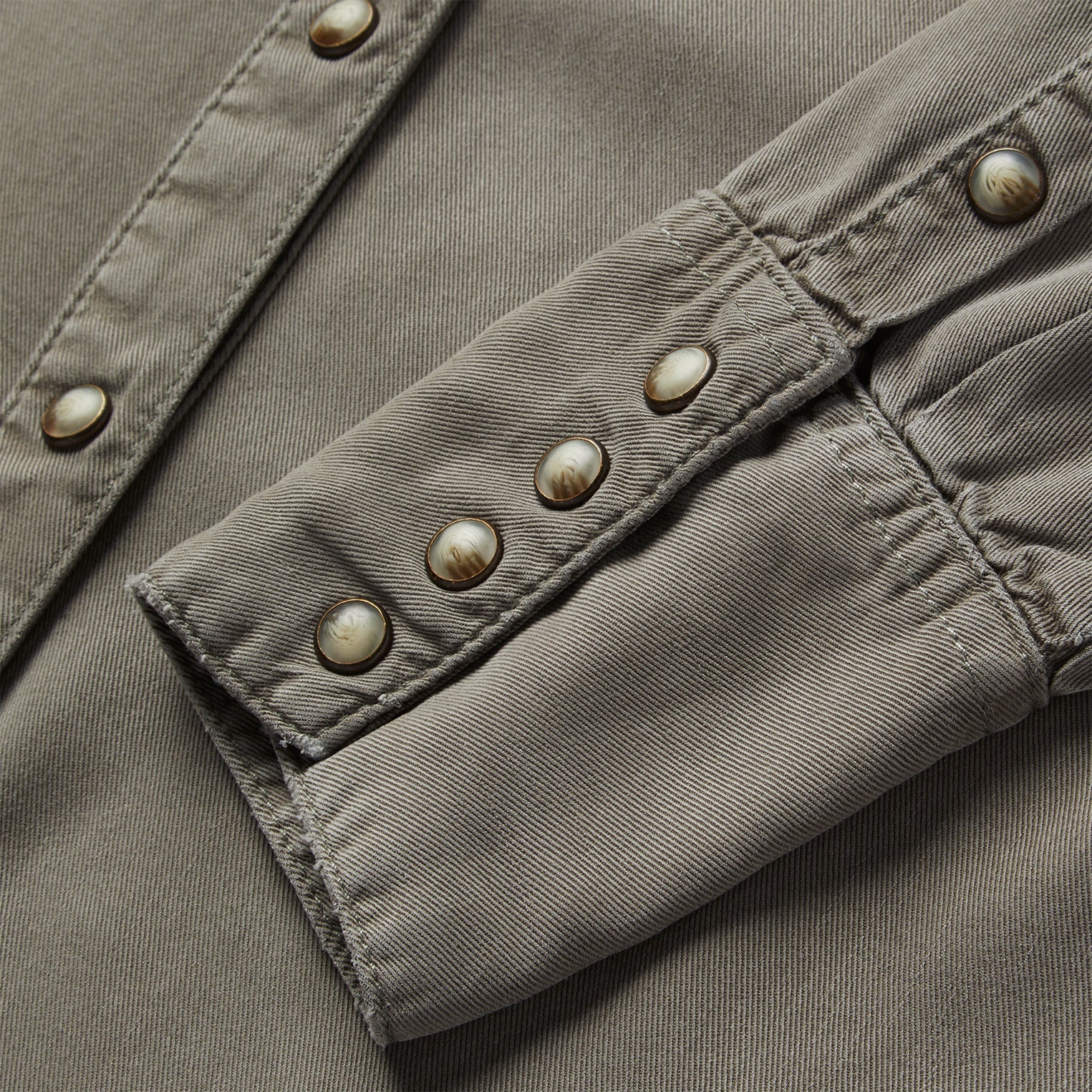 Olive Twill Western Shirt Green | Stetson Women