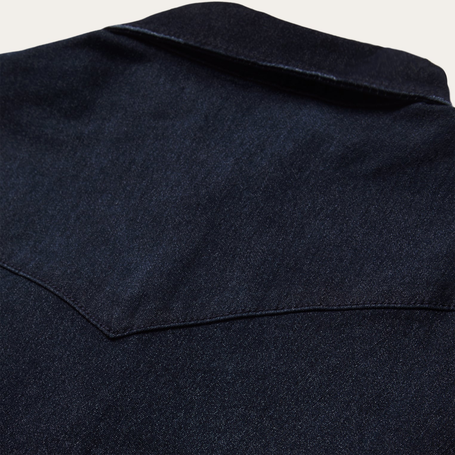 Embroidered Dark Denim Snap Front Shirt Blue | Stetson Women