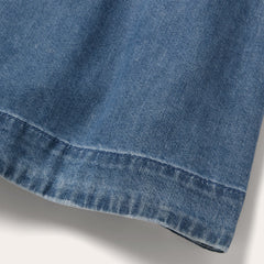 Denim Button Front Shirt Dress Blue | Stetson Women