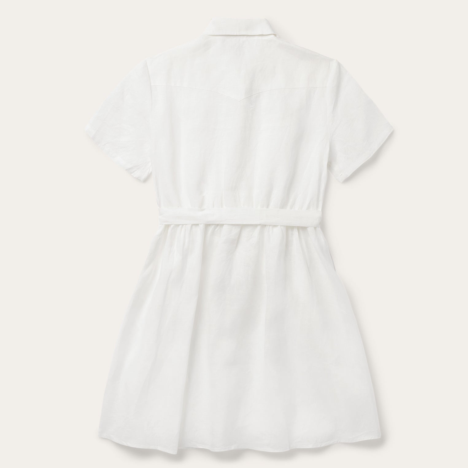 White Linen Shirt Dress White | Stetson Women