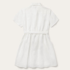 White Linen Shirt Dress White | Stetson Women