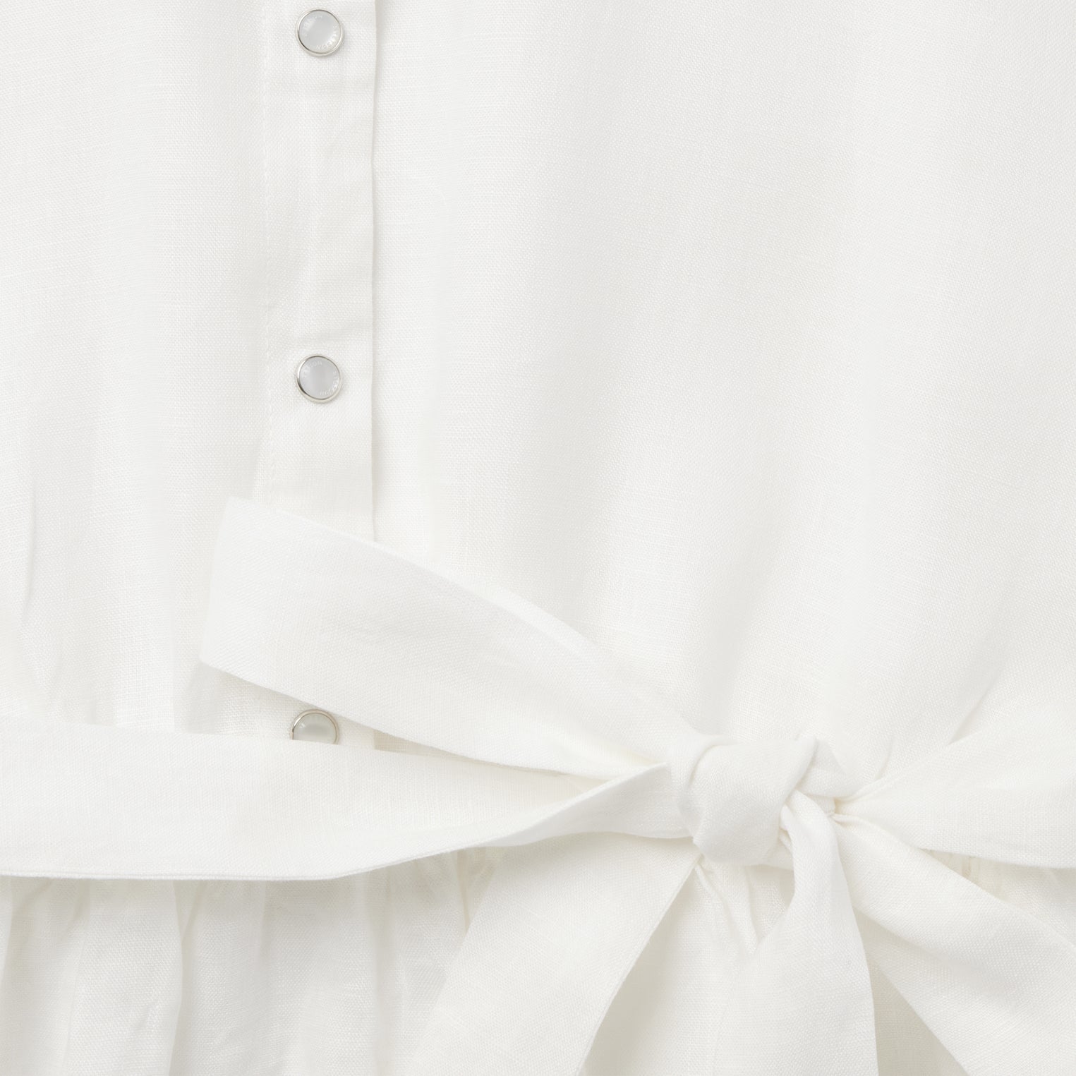 White Linen Shirt Dress White | Stetson Women
