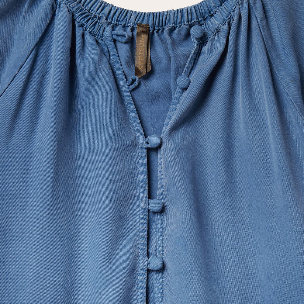 Denim Long Three Tiered Dress Blue | Stetson Women