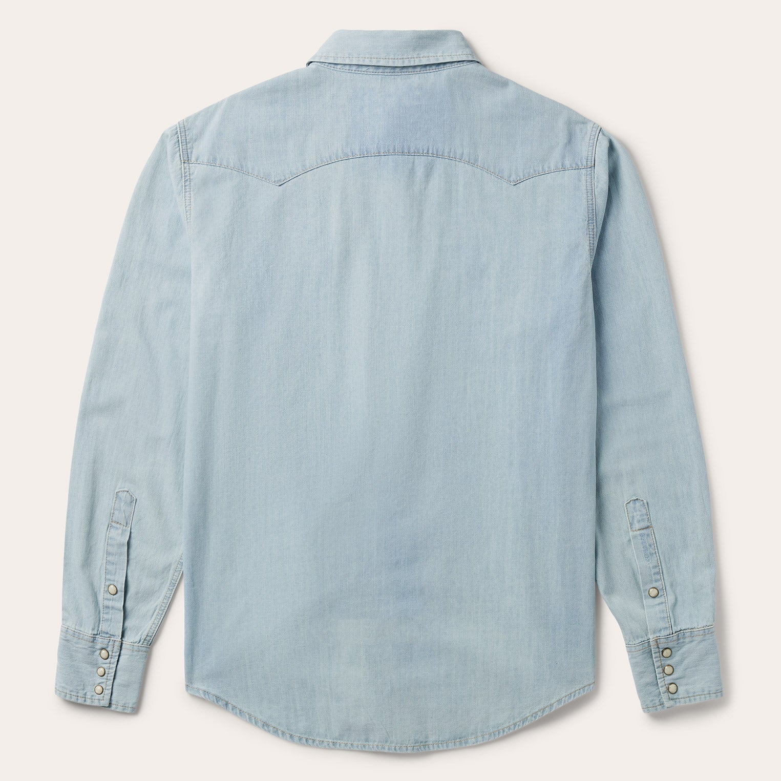 Light Blue Denim Western Shirt Blue | Stetson Men