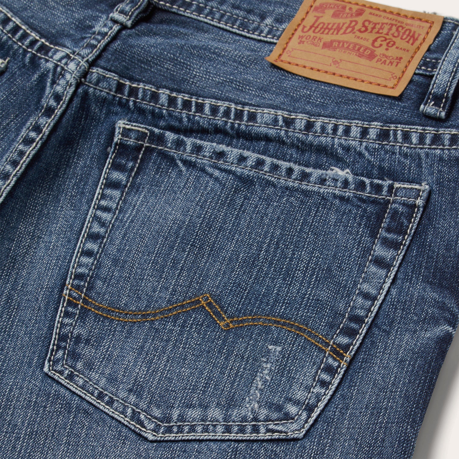 1520 Fit Standard Straight Leg Jean Blue | Stetson Men