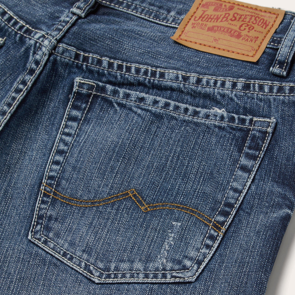 1520 Fit Standard Straight Leg Jean Blue | Stetson Men