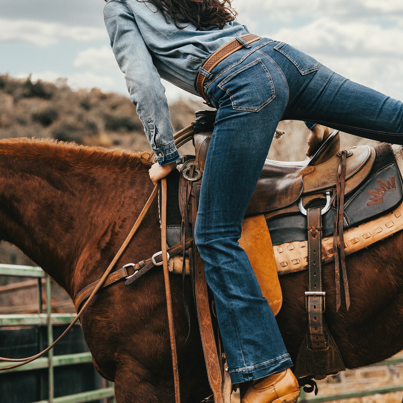921 High Rise Flare Jeans Blue | Stetson Women