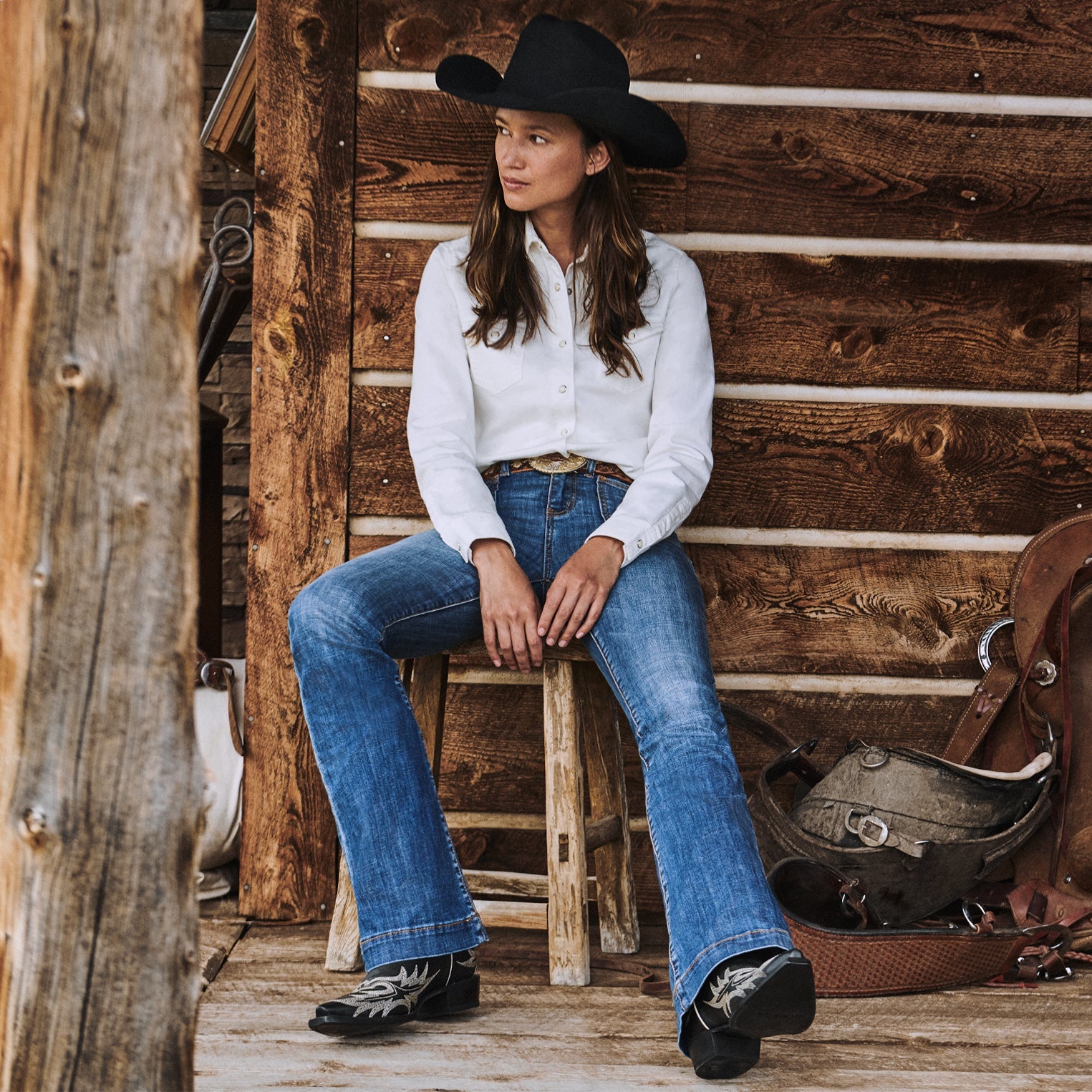 921 High Rise Flare Jeans Blue | Stetson Women