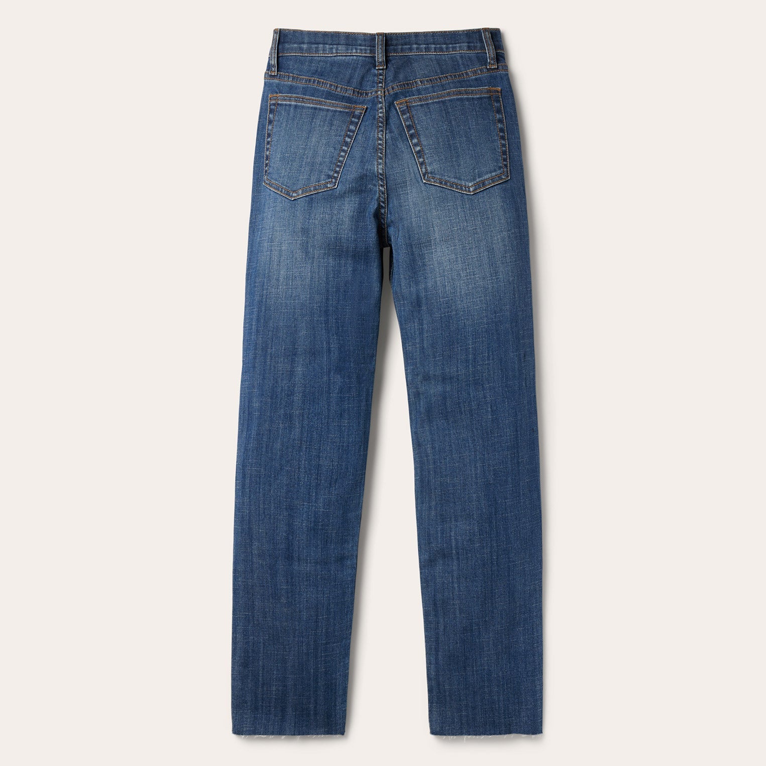915 High Rise Straight Fit Crop Jeans Blue | Stetson Women