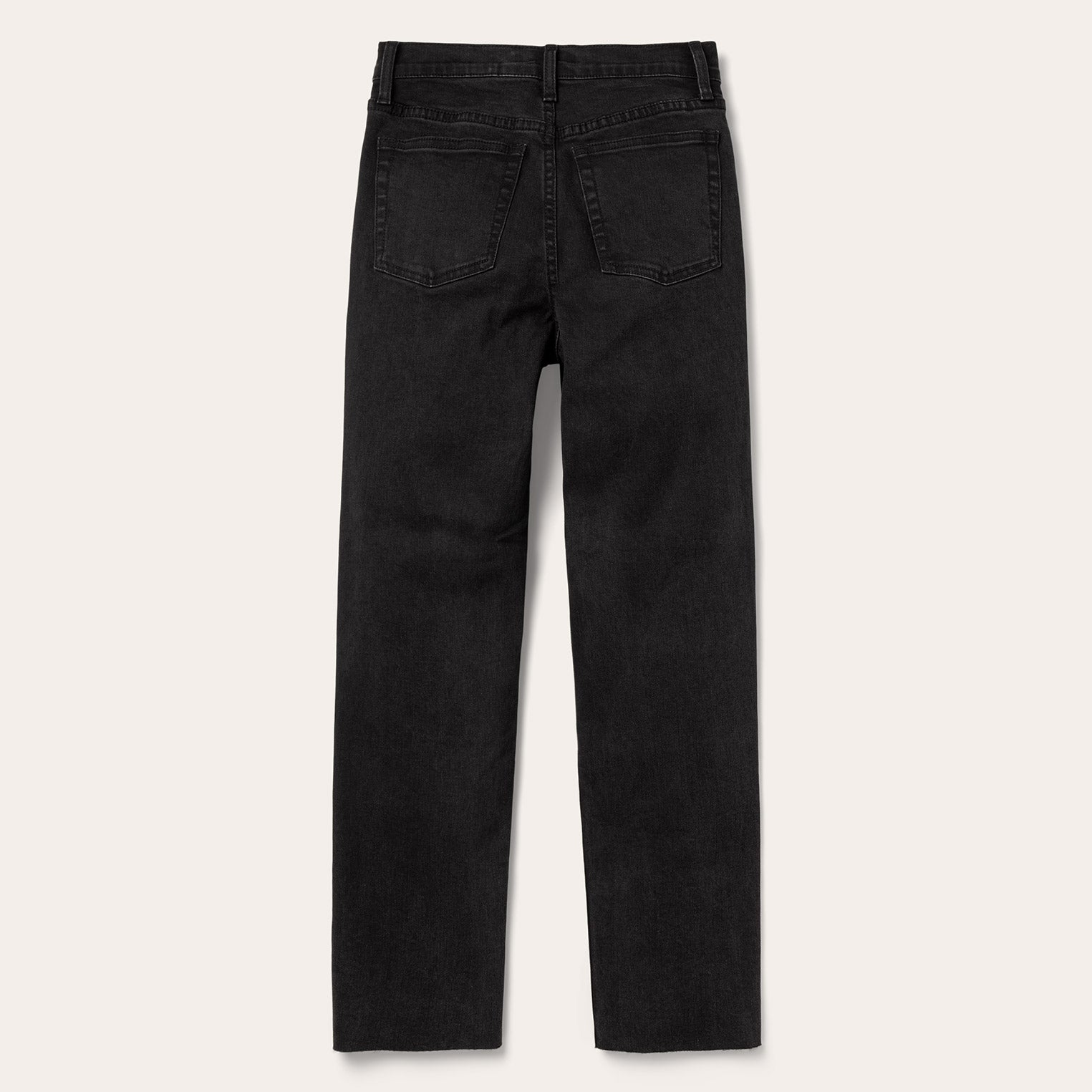 915 High Rise Straight Fit Crop Jeans Black | Stetson Women