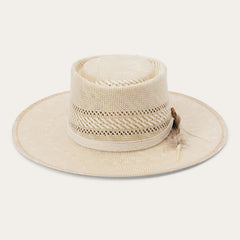 Batterson Straw Hat Ivory/Tan | Stetson Hats