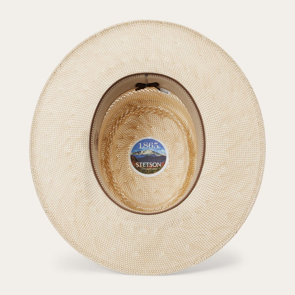 Batterson Straw Hat Ivory/Tan | Stetson Hats