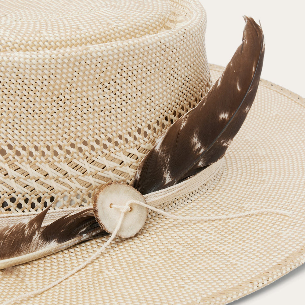 Batterson Straw Hat Ivory/Tan | Stetson Hats
