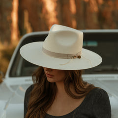 JW Marshall Straw Flat Brim Hat Natural | Stetson Hats