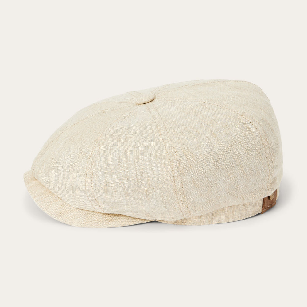 Linen Hatteras Newsboy Beige | Stetson Hats