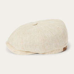 Linen Hatteras Newsboy Beige | Stetson Hats