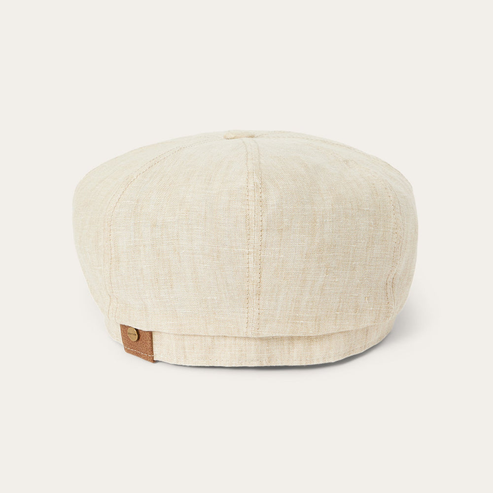 Linen Hatteras Newsboy Beige | Stetson Hats