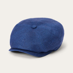 Linen Hatteras Cap Navy | Stetson Hats