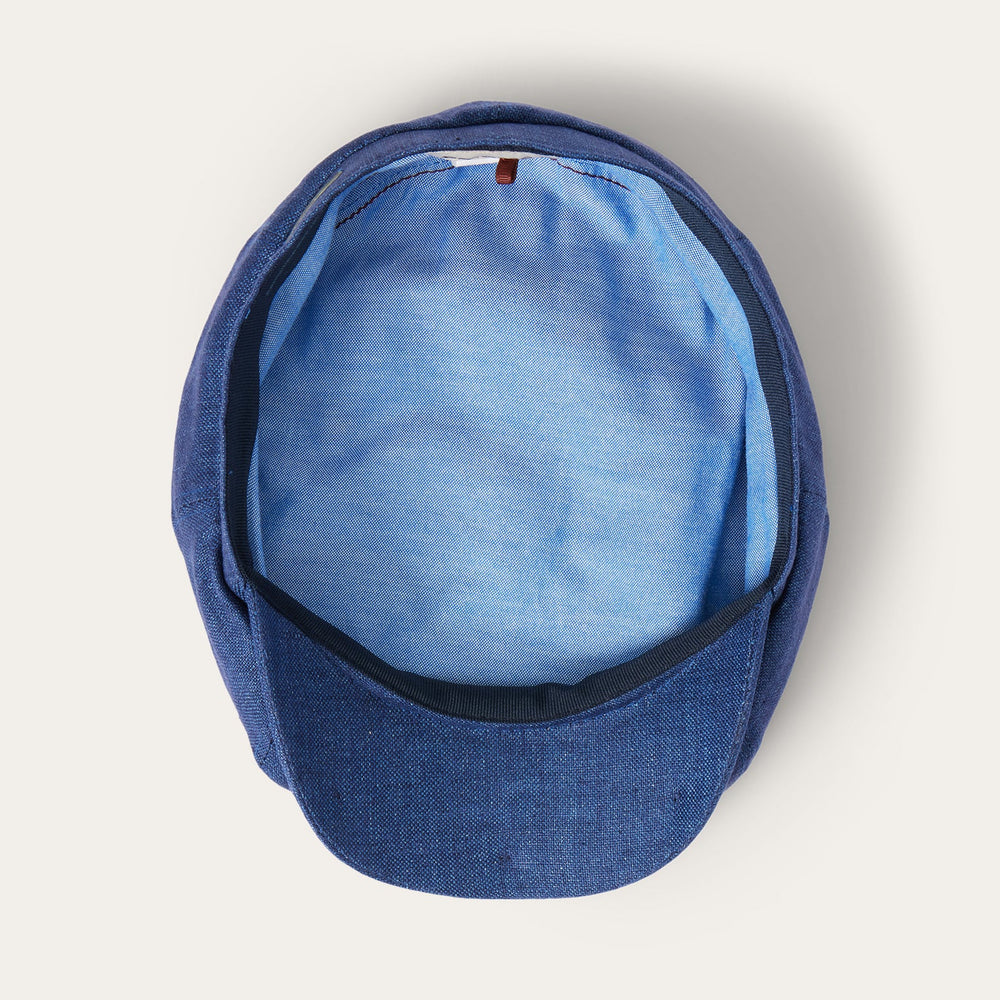 Linen Hatteras Cap Navy | Stetson Hats