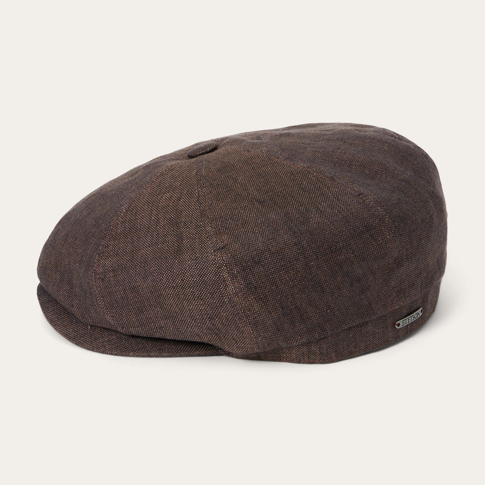 Linen Hatteras Cap Brown | Stetson Hats