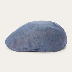 Herringbone Linen Ivy Cap Blue Herringbone | Stetson Hats