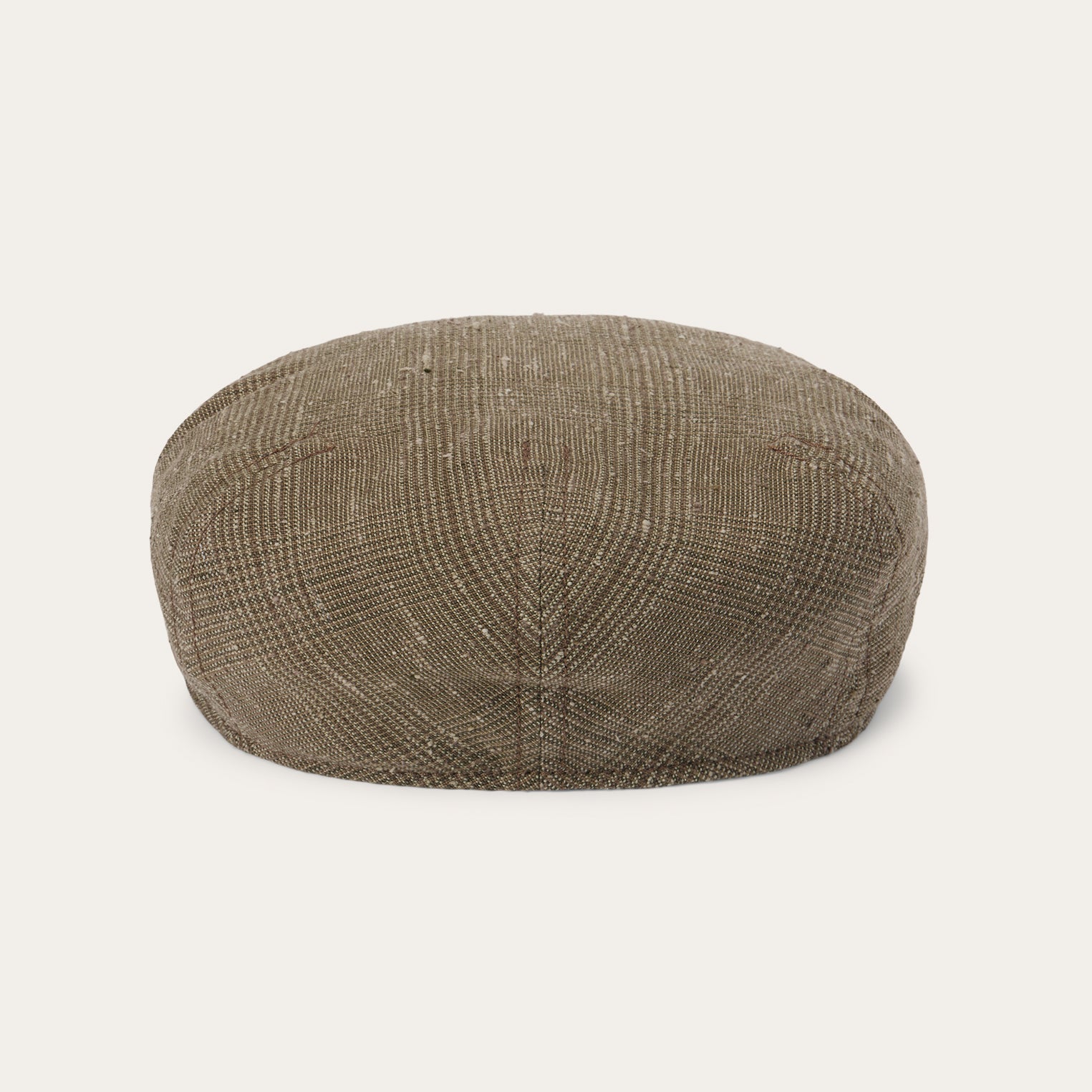 Glen Check Linen/Silk Kent Cap Olive Check | Stetson Hats