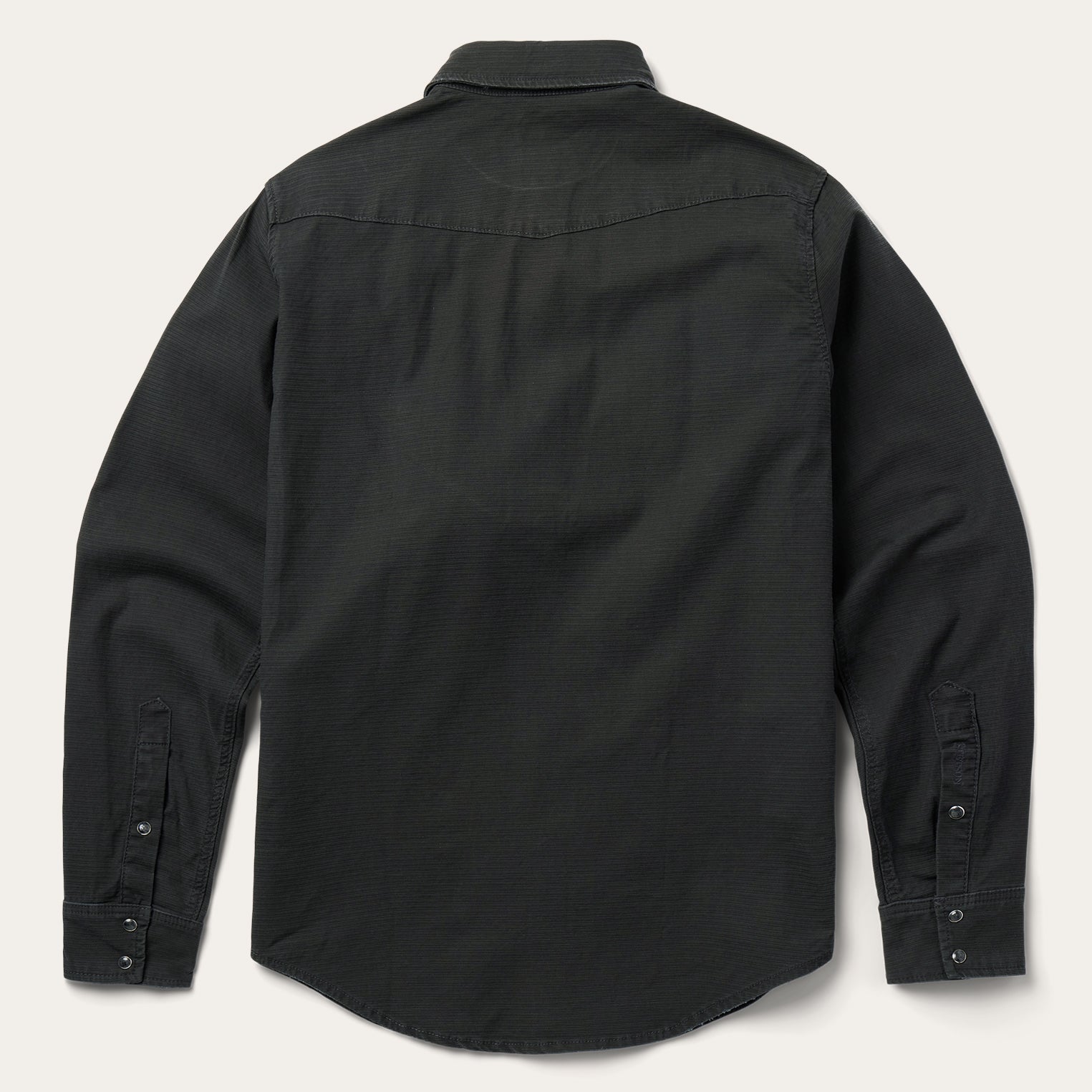 Charcoal Corded Denim Shirt Grey | Stetson Men