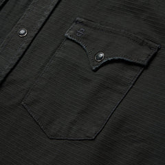 Charcoal Corded Denim Shirt Grey | Stetson Men