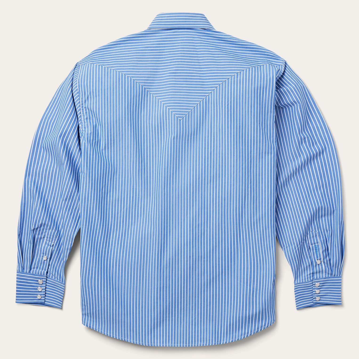 Blue Western Stripe Shirt Blue | Stetson Men