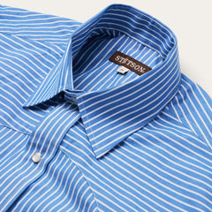 Blue Western Stripe Shirt Blue | Stetson Men