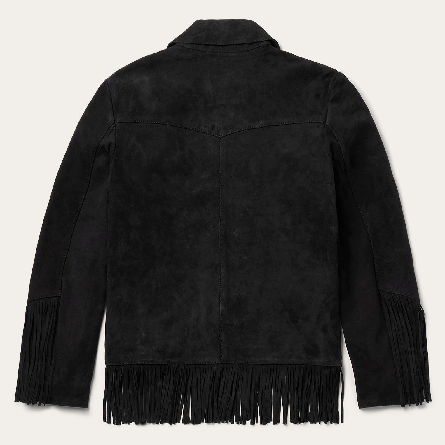 Fringe Suede Jacket Black | Stetson Women