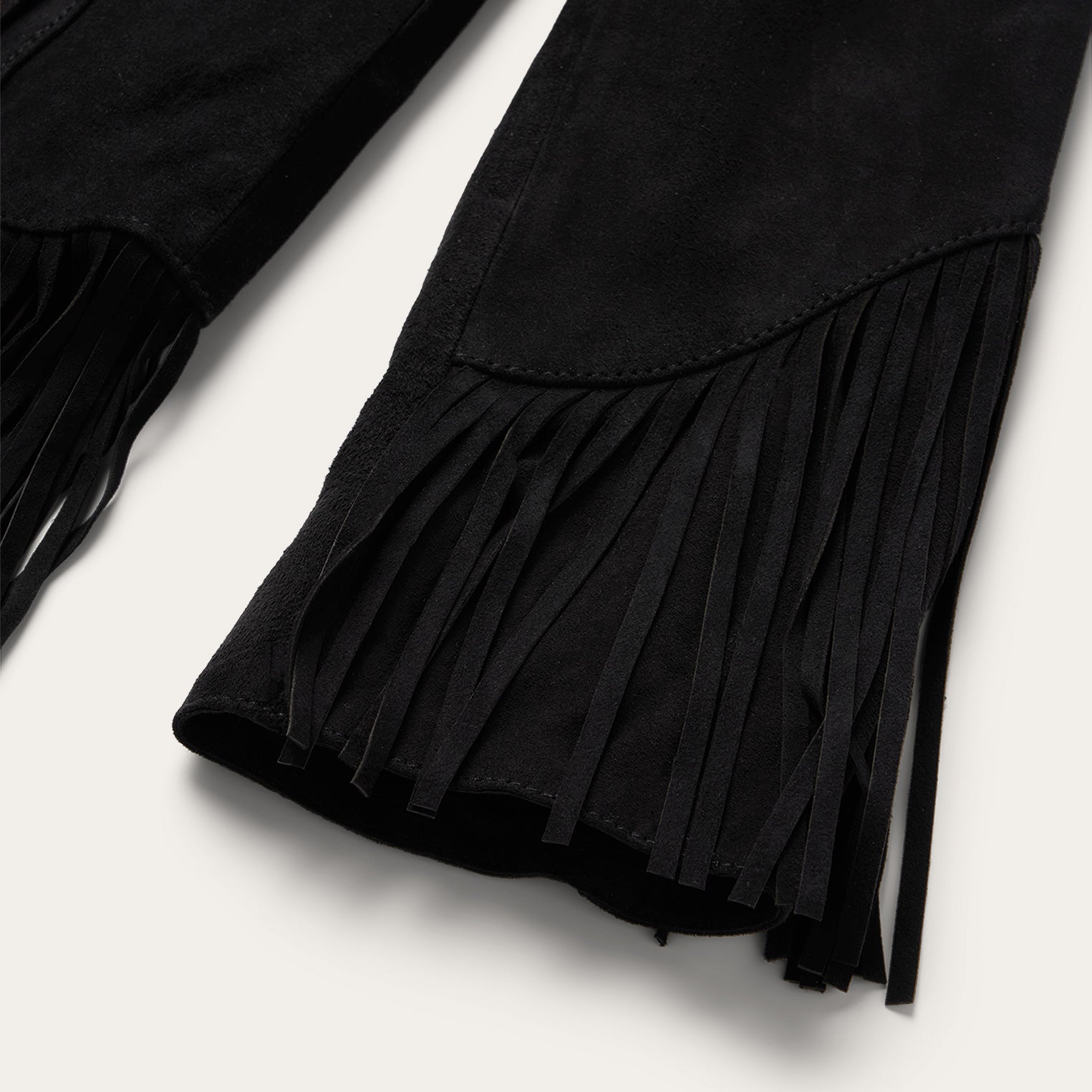 Fringe Suede Jacket Black | Stetson Women